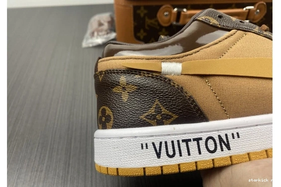 JORDAN AIR Low 1 CASE) -LouiV Top (WITH O-W WHITE-LouiV 0412